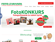Tablet Screenshot of fotozaranek.pl